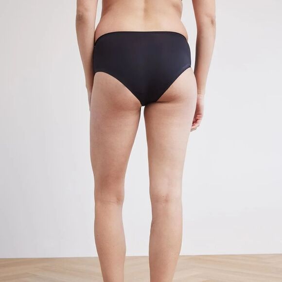 New With Tag Thyme Maternity Microfiber High-Rise Size Medium Black Brief Panty - Picture 2 of 4